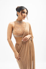 Rukmini Maitri in Margot Beaded Draped Saree Set