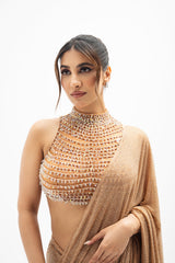 Rukmini Maitri in Margot Beaded Draped Saree Set