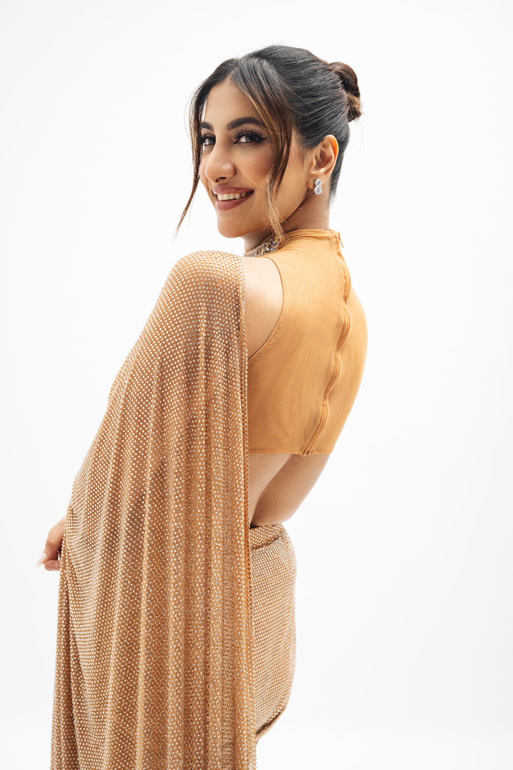 Rukmini Maitri in Margot Beaded Draped Saree Set