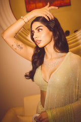 Khushi Kapoor in Ombre Crystal Cascade
