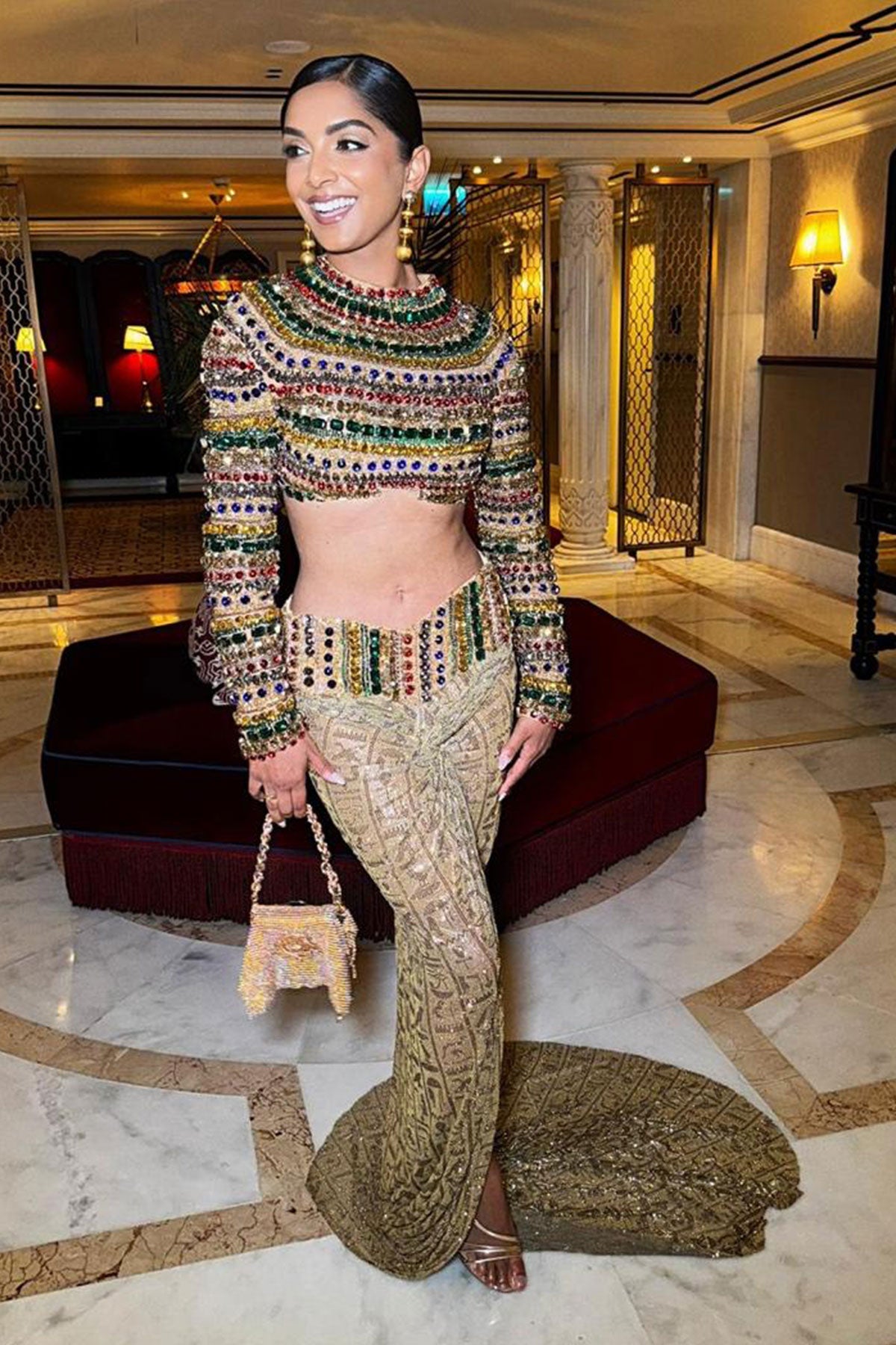 Deepica Mutyala in Pharaoh's Finery Co-Ord Set