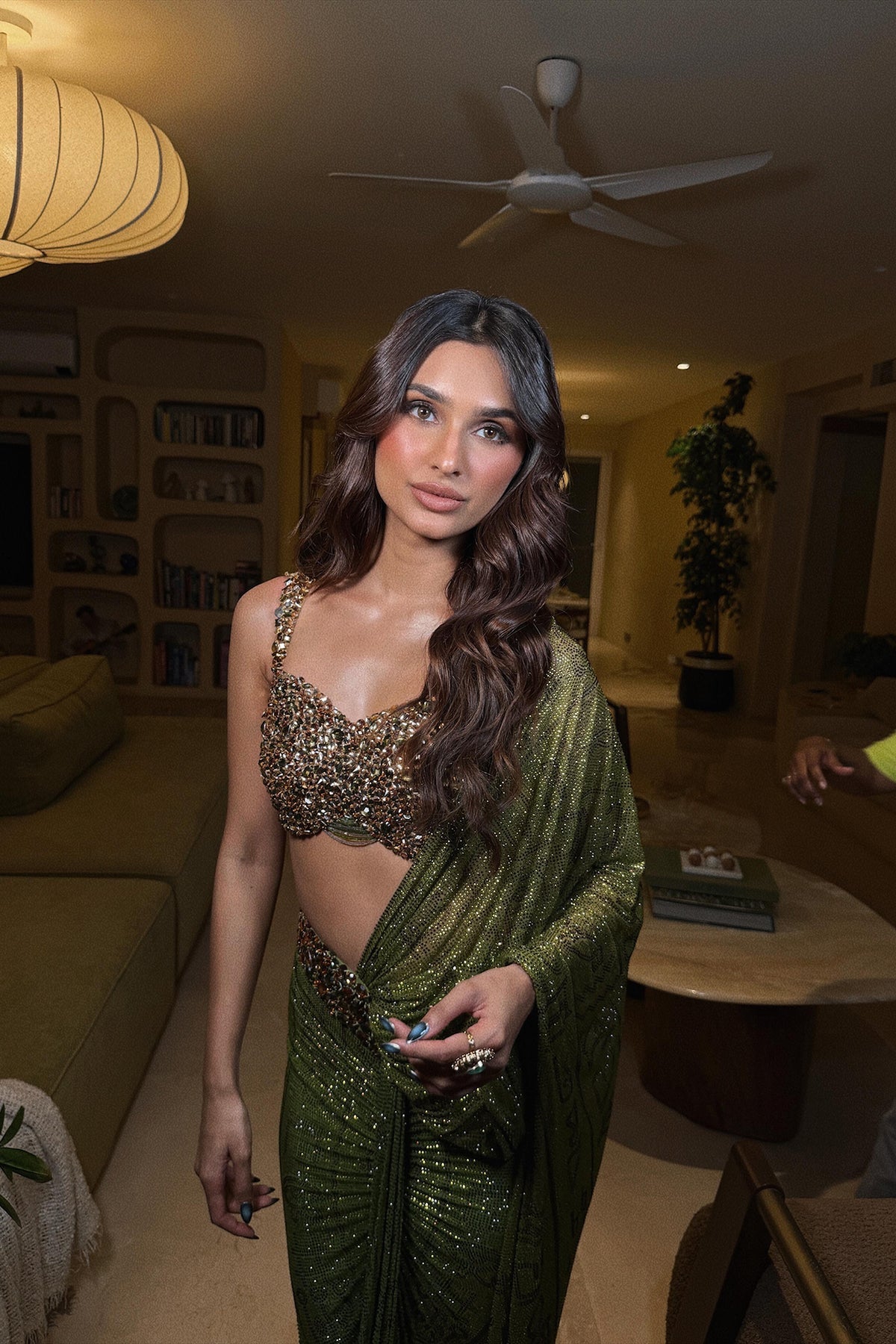Alavia in Tiaa Saree Set