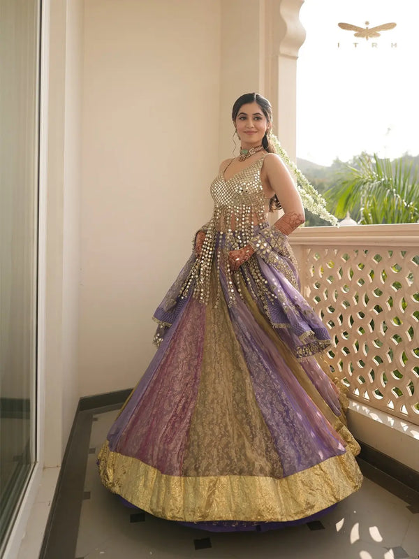 Tissue Lehenga