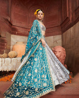 Aasmani Lampi Lehenga
