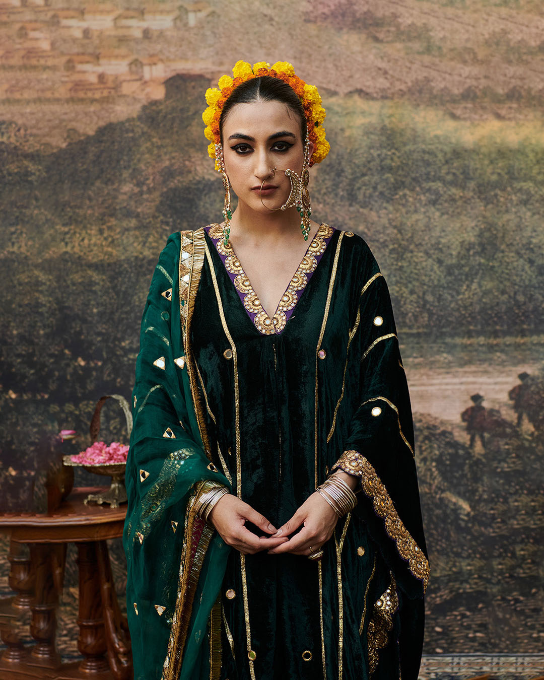 Azal Makhmali Kaftan (Dupatta Excluded)