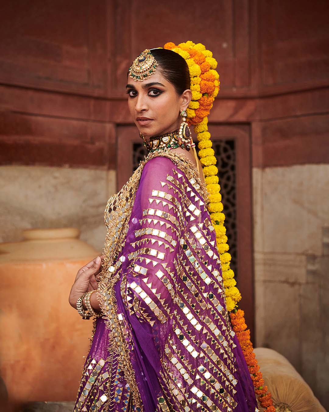 Chandi Sona Halftone Lehenga