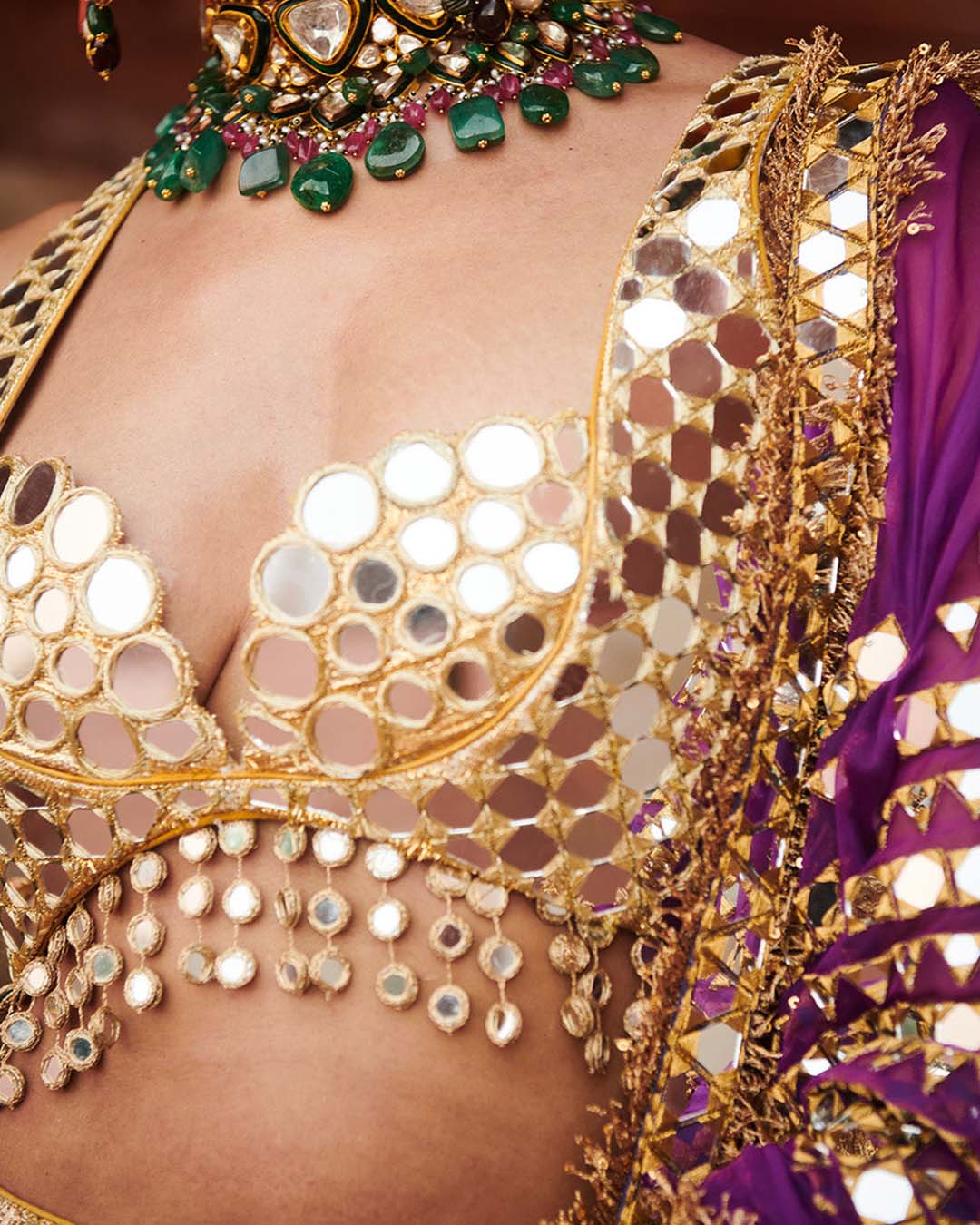 Chandi Sona Halftone Lehenga