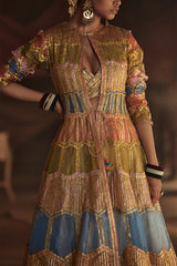 Fiaza Jacket Skirt Set