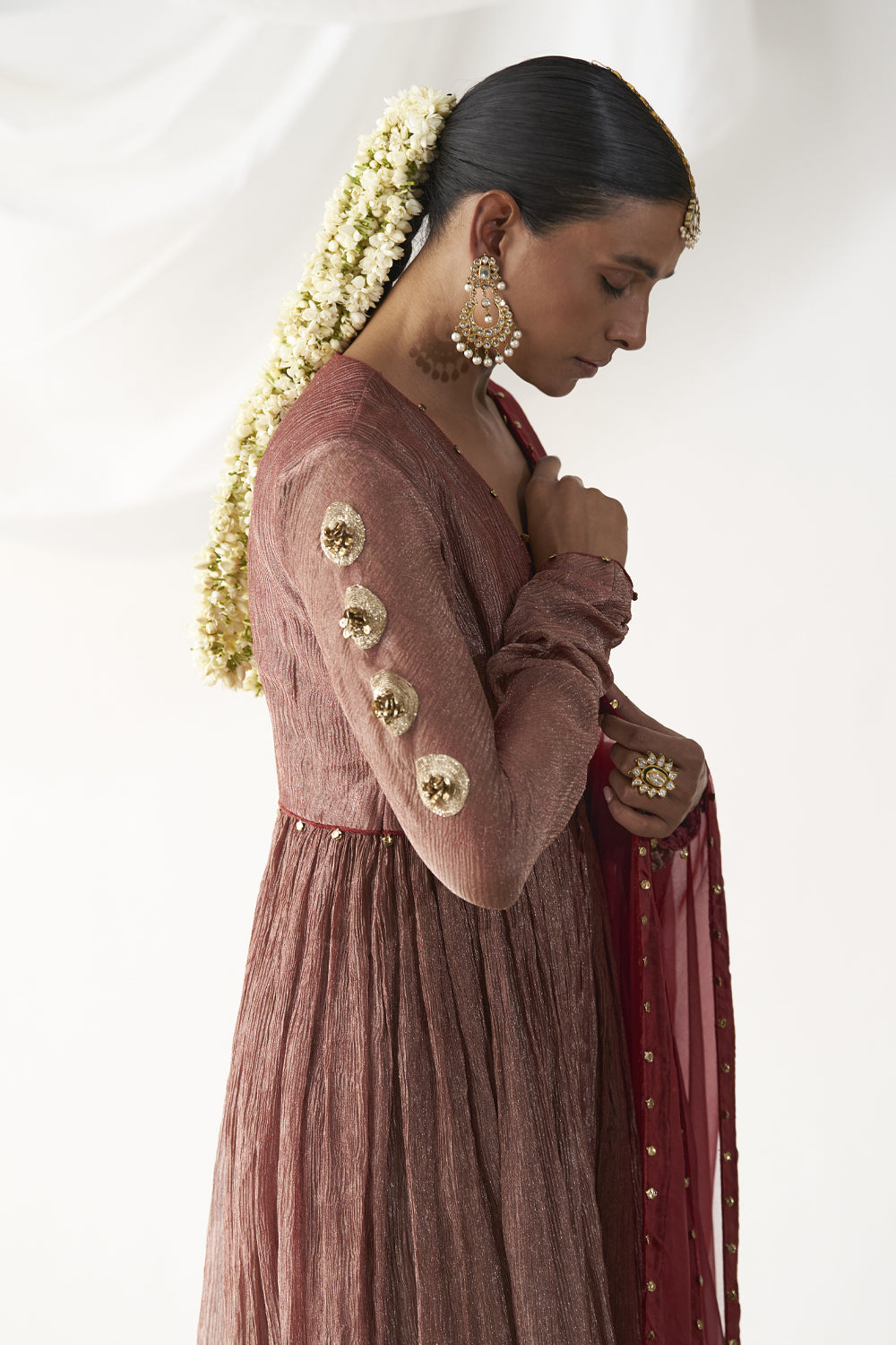 Surkh Laal Angrakha Set