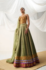 Gul Mehendi Lehenga Set