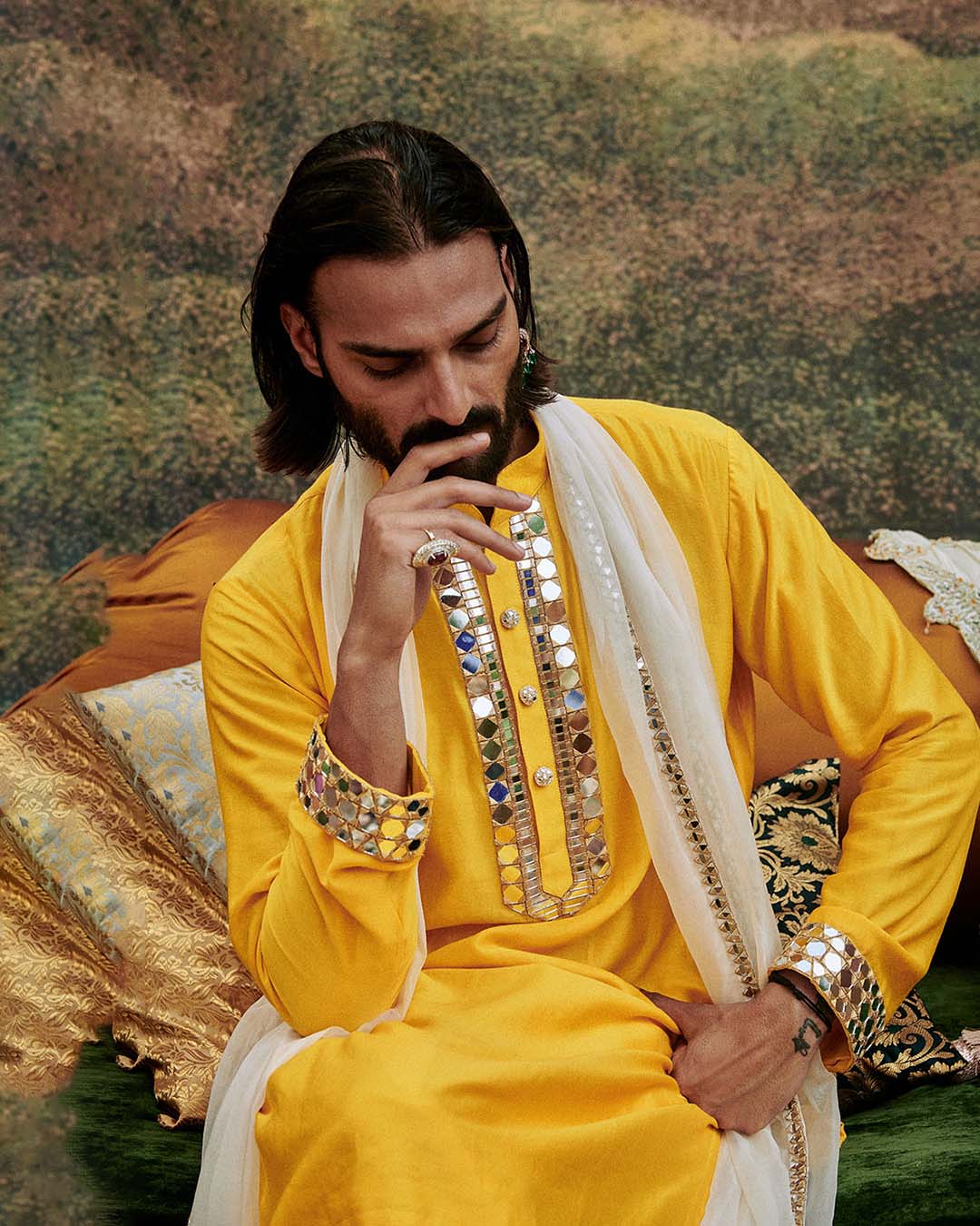Khayalat-e Kurta set and Stole