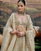 Shvet Afsana Lehenga  with Single Dupatta