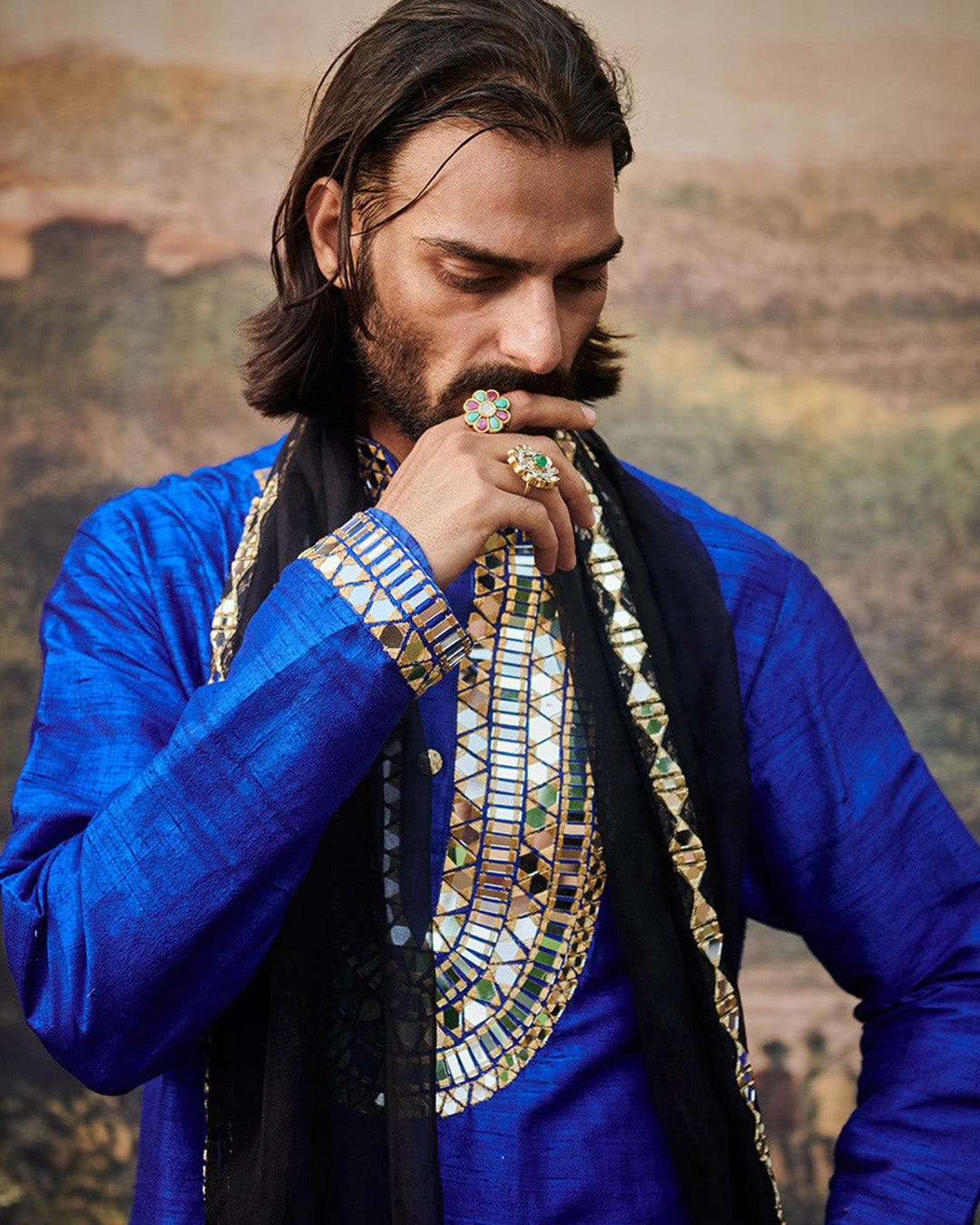 Sufi Kurta Set and Stole