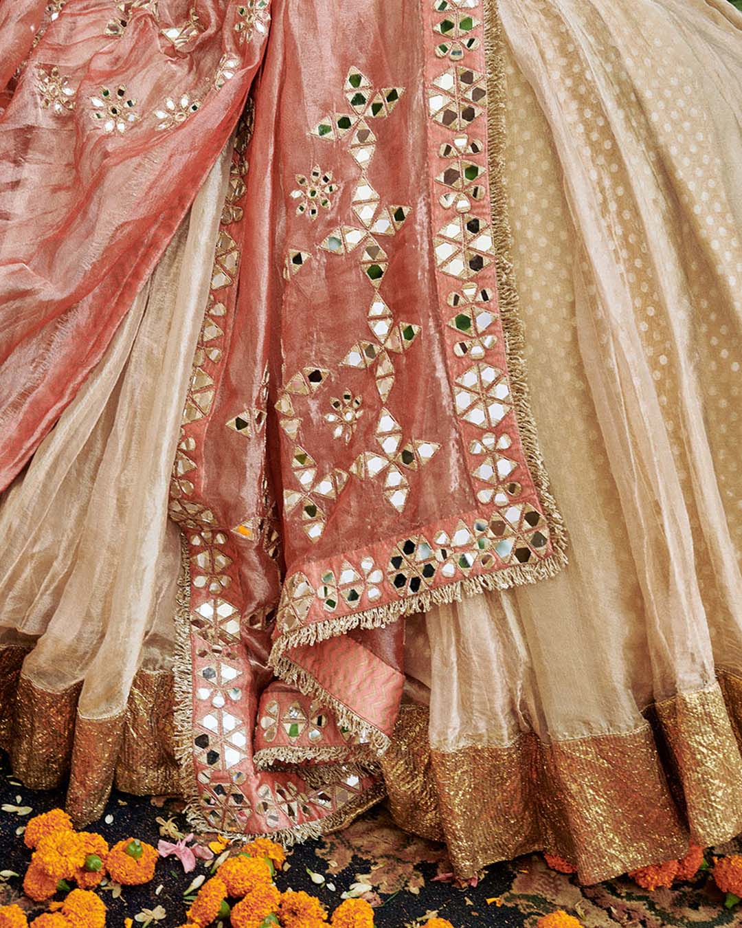 Svet Gulal Lehenga